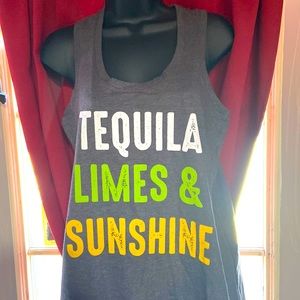 Tequila Limes & Sunshine racer back Tank